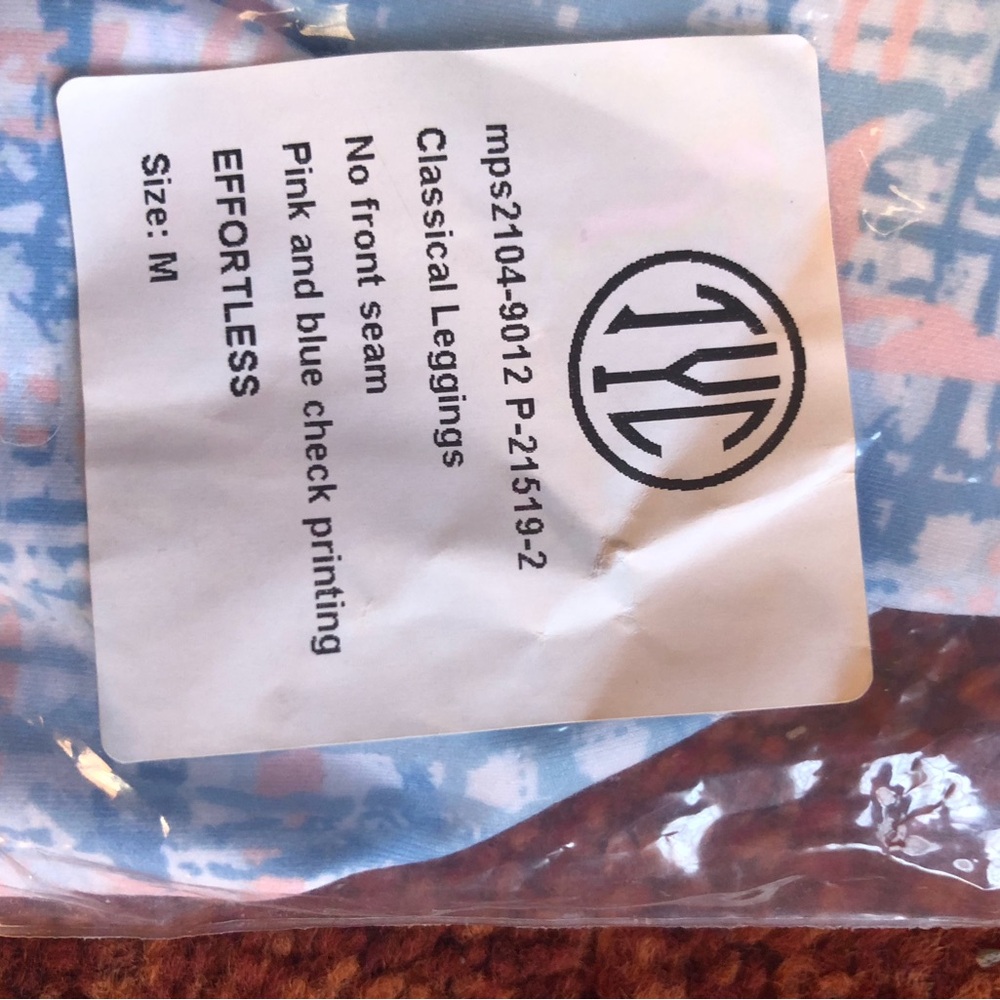 Til You Collapse Pink and Blue Check Leggings